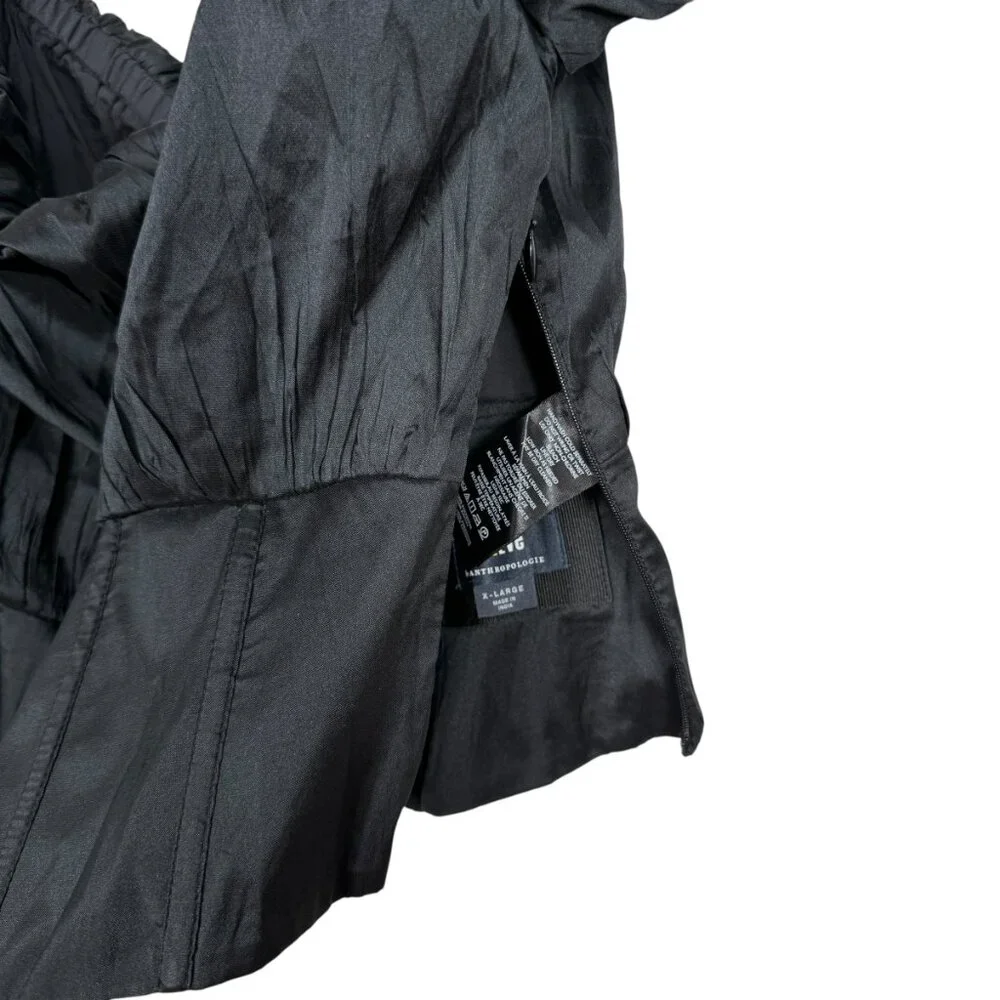 Maeve Anthropologie Off Shoulder Corset Top XL Black Cottagecore Puff - Picture 5 of 6